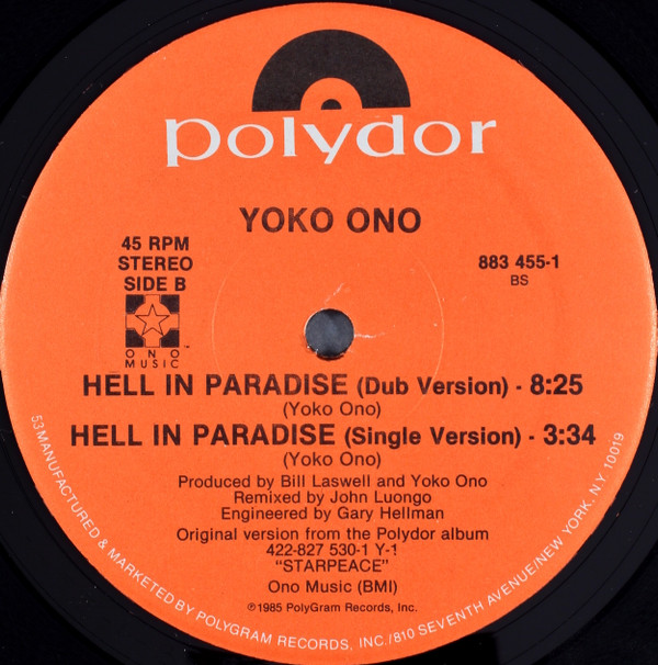 Yoko Ono - Hell In Paradise | Polydor (883 455-1) - 4