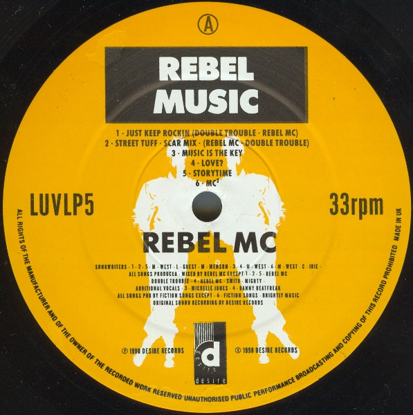 Rebel MC - Rebel Music | Desire Records (LUVLP 5) - 4