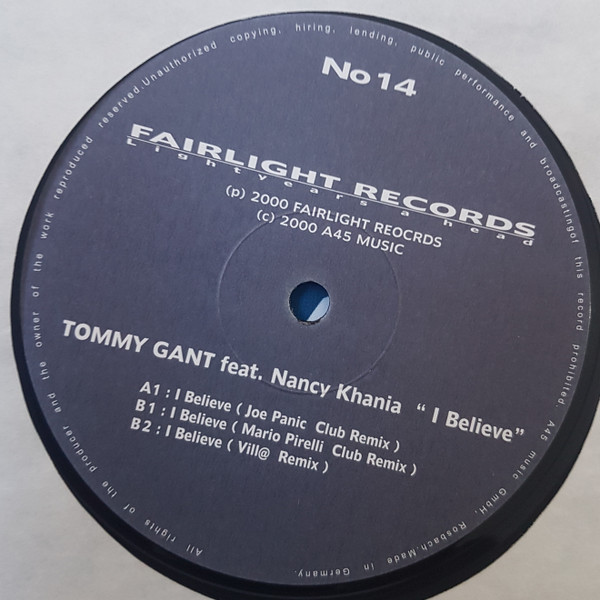Tommy Gant feat. Nancy Khania - I Believe | Fairlight Records (No14) - 4