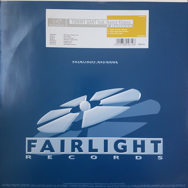 Tommy Gant feat. Nancy Khania - I Believe | Fairlight Records (No14)
