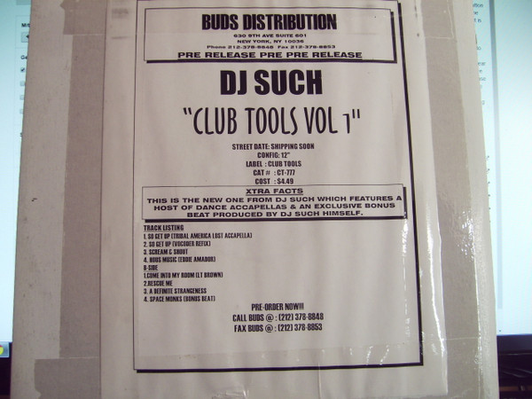 DJ Such - Club Tools Vol 1 | Club Tools (CT-777) - 3 DJ Such - Club Tools Vol 1 | Club Tools (CT-777) - 3