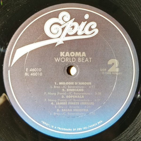 Kaoma - Worldbeat | Epic (E 46010) - 3