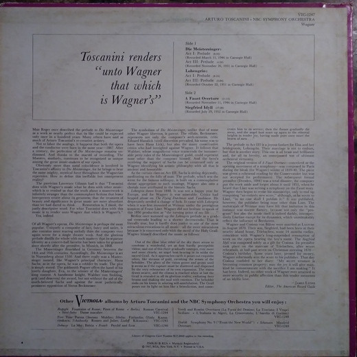Toscanini Wagner
