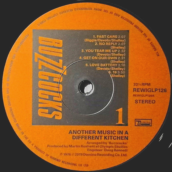 Buzzcocks - Another Music In A Different Kitchen | Domino (REWIGLP126) - 10 Buzzcocks - Another Music In A Different Kitchen | Domino (REWIGLP126) - 10