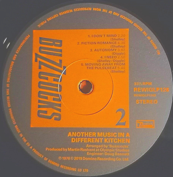Buzzcocks - Another Music In A Different Kitchen | Domino (REWIGLP126) - 11 Buzzcocks - Another Music In A Different Kitchen | Domino (REWIGLP126) - 11