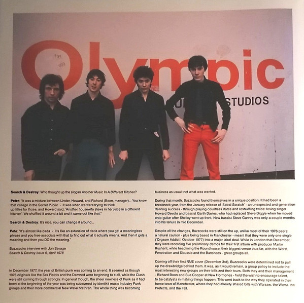 Buzzcocks - Another Music In A Different Kitchen | Domino (REWIGLP126) - 4 Buzzcocks - Another Music In A Different Kitchen | Domino (REWIGLP126) - 4