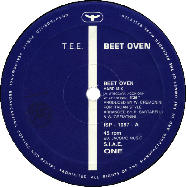 T.E.E. - Beet Oven | Italian Style Production (ISP 1097) - main