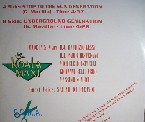 Made In Sun - Stop To The Sun Generation | C.O.M.A. (Q.D. 001) - 2