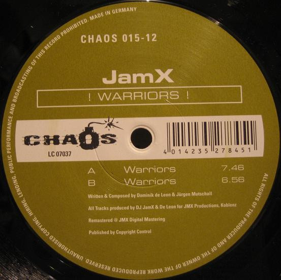 DJ JamX - Warriors | Chaos Records (CHAOS 015-12) - 4