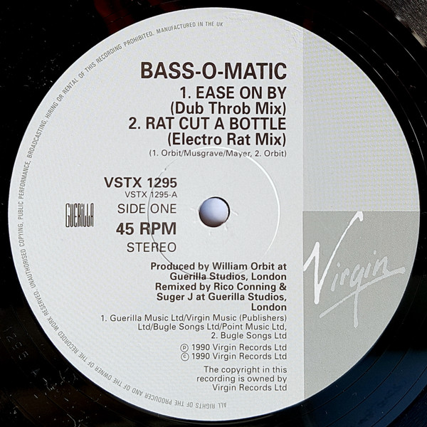 Bassomatic - Ease On By (Remix) | Virgin (VSTX 1295) - 3