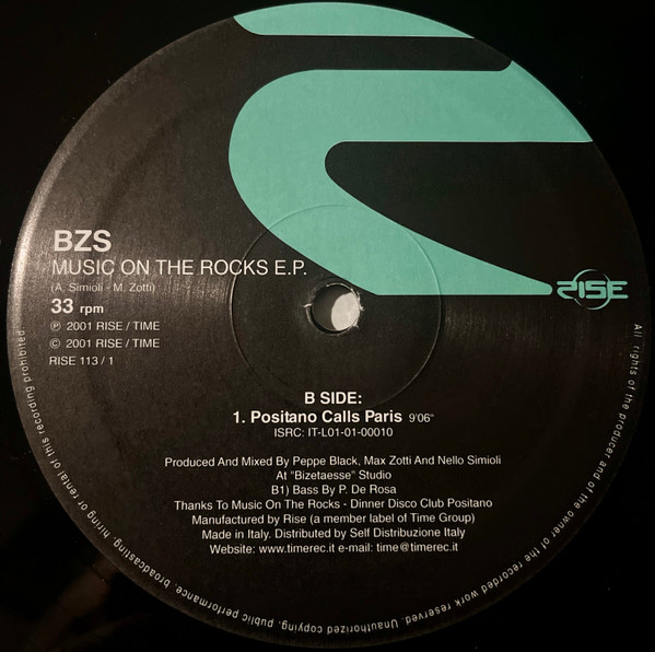 BZS - Music On The Rocks EP | Rise (RISE 113) - 2 BZS - Music On The Rocks EP | Rise (RISE 113) - 2