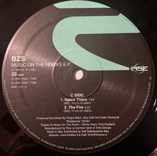 BZS - Music On The Rocks EP | Rise (RISE 113) - 4 BZS - Music On The Rocks EP | Rise (RISE 113) - 4