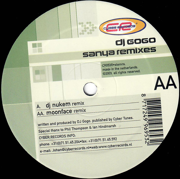 DJ Gogo - Sayna Remixes | Cyber Records (CR053R)