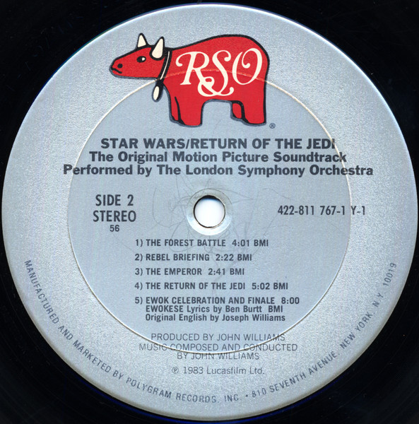 John Williams - Star Wars / Return Of The Jedi (The Original Motion Picture Soundtrack) | RSO (811 767-1 Y-1) - 4