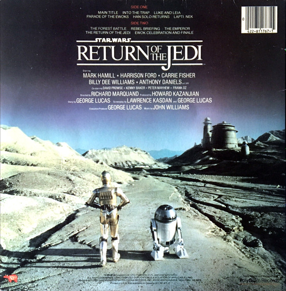 John Williams - Star Wars / Return Of The Jedi (The Original Motion Picture Soundtrack) | RSO (811 767-1 Y-1) - 2