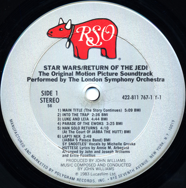 John Williams - Star Wars / Return Of The Jedi (The Original Motion Picture Soundtrack) | RSO (811 767-1 Y-1) - 3