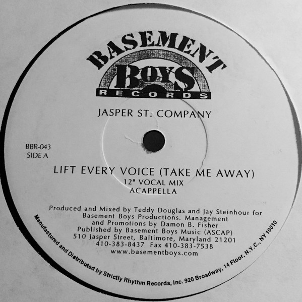 Jasper St. Company - Lift Every Voice (Take Me Away) | Basement Boys Records (BBR-043) - main