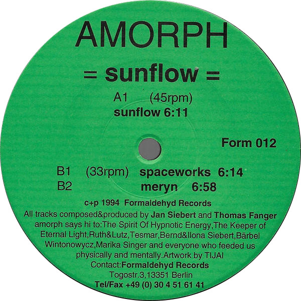 Amorph - Sunflow | Formaldehyd (form 012) - 3 Amorph - Sunflow | Formaldehyd (form 012) - 3