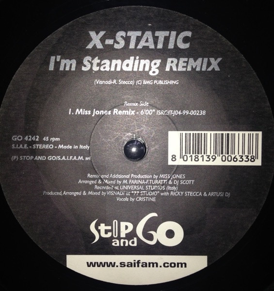 X-Static - I'm Standing (Remix) | Stop And Go (GO 4242)