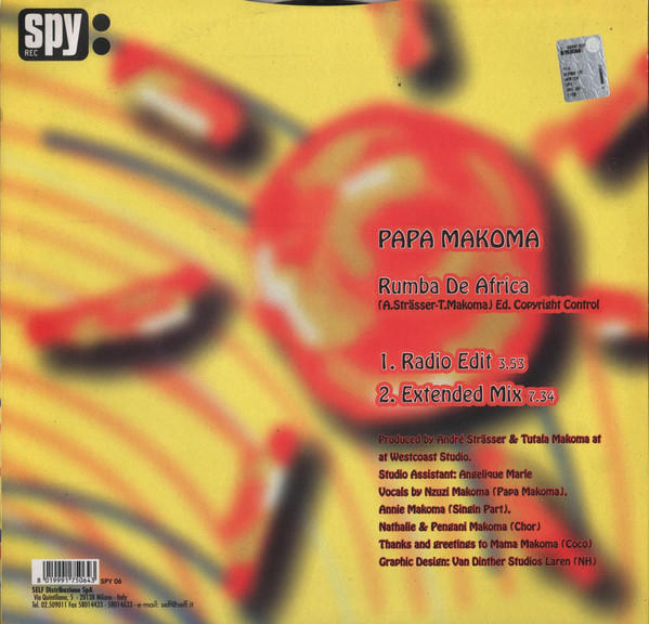 Papa Makoma - Rumba De Africa | Spy Rec (SPY 06) - 2