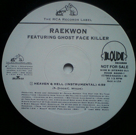 Raekwon - Heaven & Hell | RCA Records Label (RDAB 64200-1) - 3
