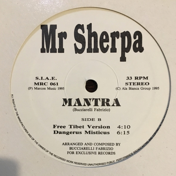 Mr Sherpa - Mantra | Marcon Music (MRC 061) - 2
