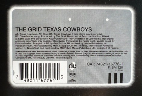 The Grid - Texas Cowboys | Deconstruction (74321 16776-1) - 4 The Grid - Texas Cowboys | Deconstruction (74321 16776-1) - 4