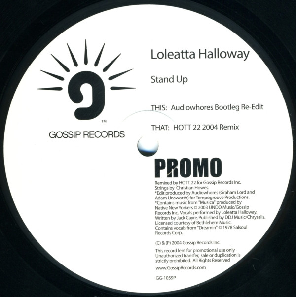 Loleatta Halloway - Stand Up | Gossip Records (GG1059P)