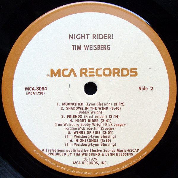 Tim Weisberg - Night-Rider! | MCA Records (MCA-3084) - 4 Tim Weisberg - Night-Rider! | MCA Records (MCA-3084) - 4