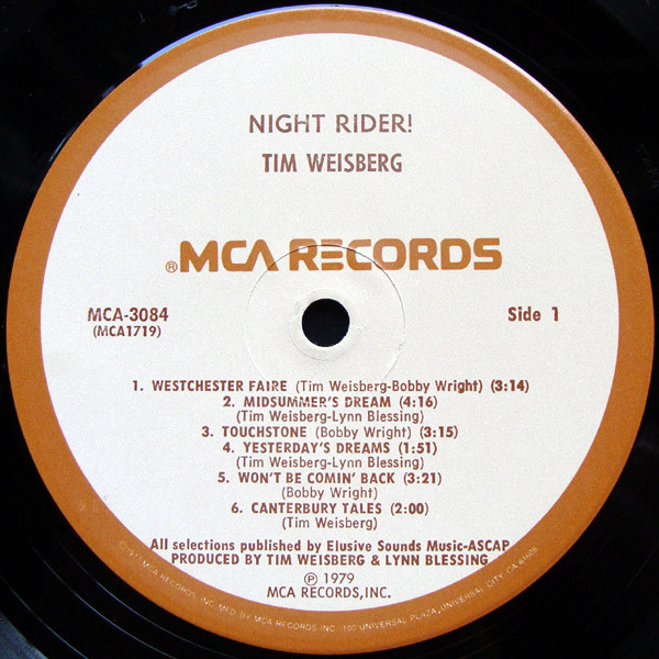 Tim Weisberg - Night-Rider! | MCA Records (MCA-3084) - 3 Tim Weisberg - Night-Rider! | MCA Records (MCA-3084) - 3