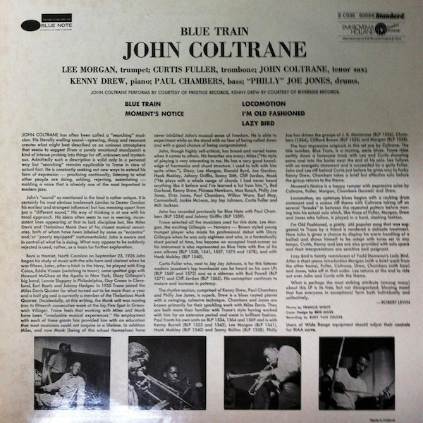 John Coltrane - Blue Train | Blue Note (5C 038-60094) - 2 John Coltrane - Blue Train | Blue Note (5C 038-60094) - 2