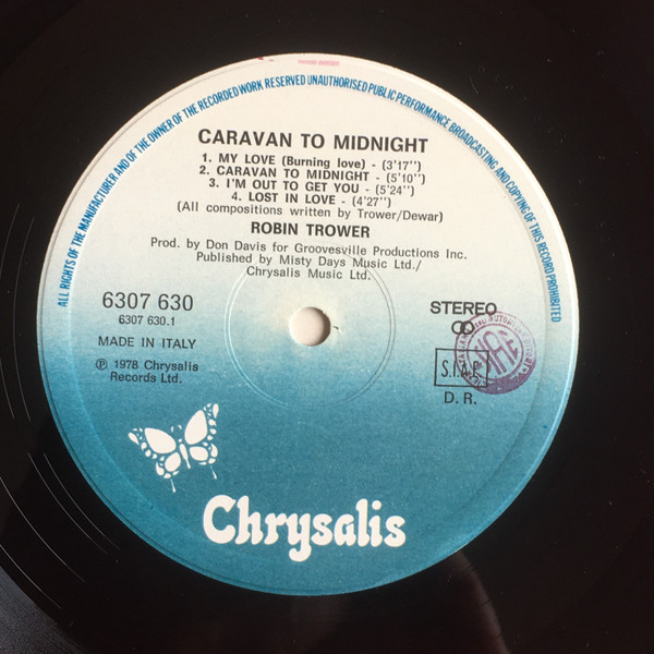 Robin Trower - Caravan To Midnight | Chrysalis (6307 630) - 3