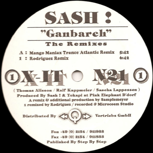 Sash! - Ganbareh (The Remixes) | X-IT Records (XLTD 0026R) - main