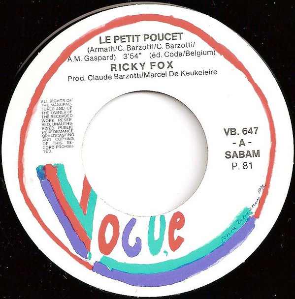 Ricky Fox - Le Petit Poucet | Vogue (VB. 647) - 3