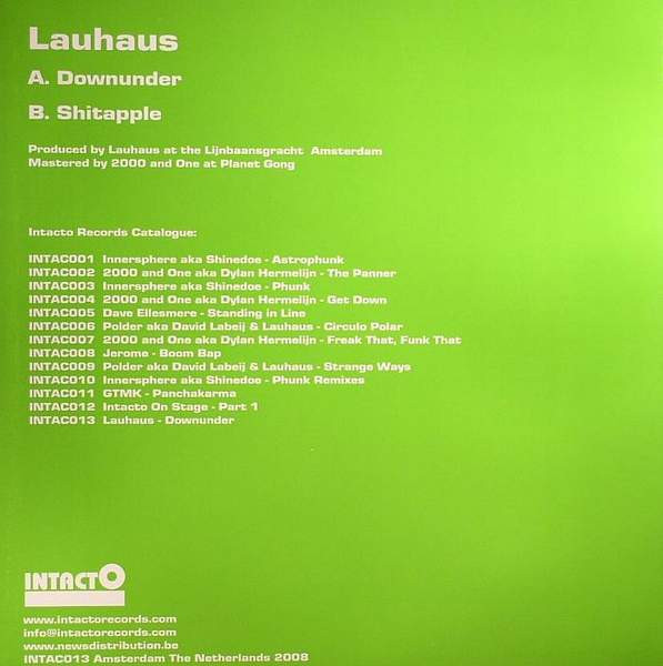 Lauhaus - Downunder | Intacto Records (INTAC013) - 2