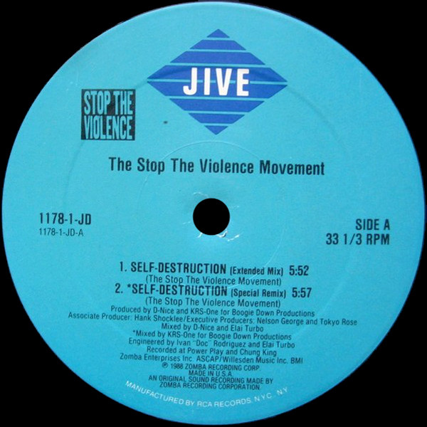 The Stop The Violence Movement - Self Destruction | Jive (1178-1-JD) - 3 The Stop The Violence Movement - Self Destruction | Jive (1178-1-JD) - 3