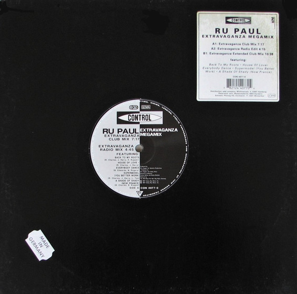 Ru Paul - Extravaganza Megamix | Control (CON 4077-0) - 3