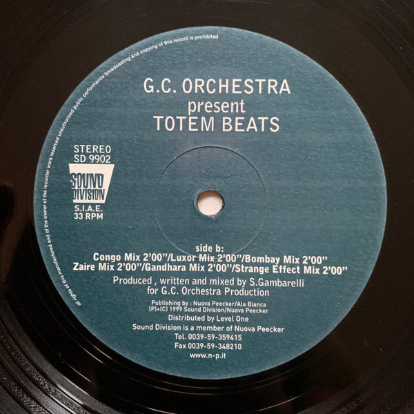 G.C. Orchestra - Totem Beats | Sound Division (SD 9902) - 3 G.C. Orchestra - Totem Beats | Sound Division (SD 9902) - 3