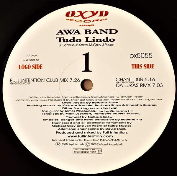 Awa Band - Tudo Lindo | Oxyd Records (OX 5055) - main