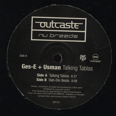Ges-E & Usman - Talking Tablas / Dah-Din Beats | Outcaste Records (OUT 17X) Ges-E & Usman - Talking Tablas / Dah-Din Beats | Outcaste Records (OUT 17X)