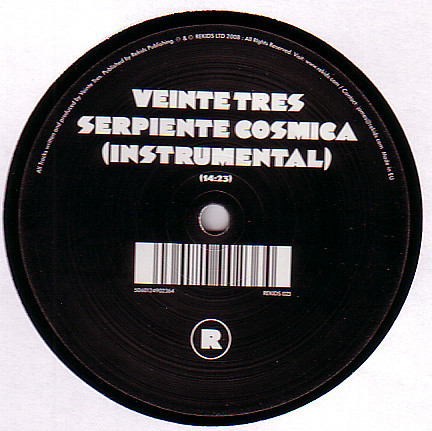Veinte Tres - Serpiente Cosmica | REKIDS (REKIDS 023) - 3