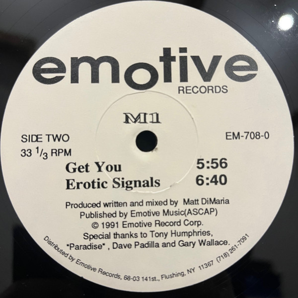 M1 - Feel The Drums | Emotive Records (EM-708-0) - 2