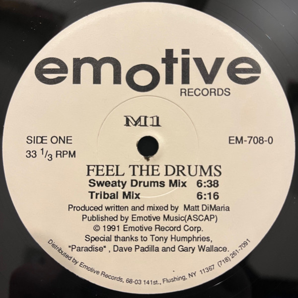M1 - Feel The Drums | Emotive Records (EM-708-0) - main