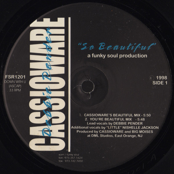 Cassioware - So Beautiful | Funky Soul (FSR1201)