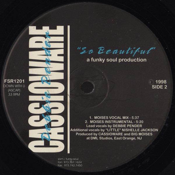 Cassioware - So Beautiful | Funky Soul (FSR1201) - 2