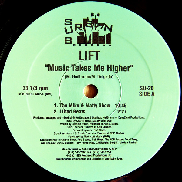 Lift - Music Takes Me Higher | Sub-Urban (SU-20) - main