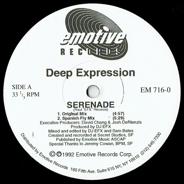 Deep Expression - Serenade | Emotive Records (EM 716-0) - main Deep Expression - Serenade | Emotive Records (EM 716-0) - main