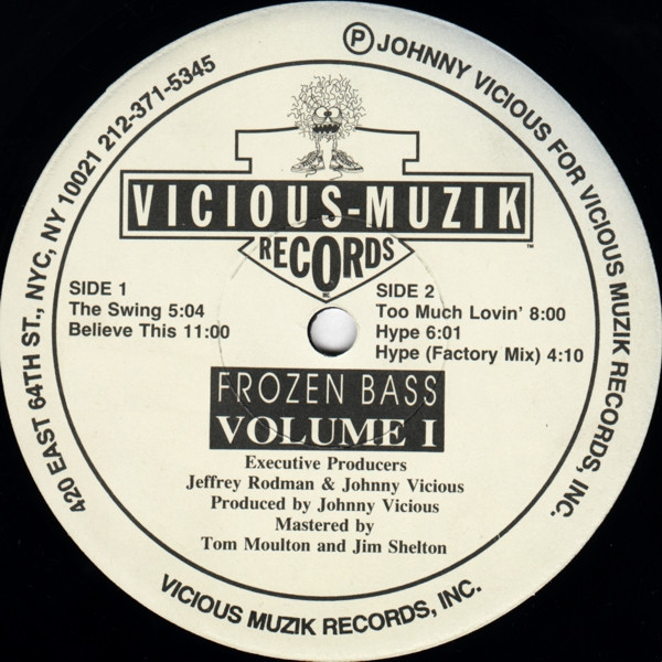 Johnny Vicious - Frozen Bass Volume 1 | Vicious Muzik Records (JV-002)