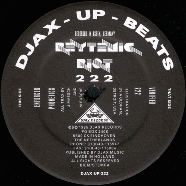 Rhythmic Riot - 222 | Djax-Up-Beats (DJAX-UP-222)