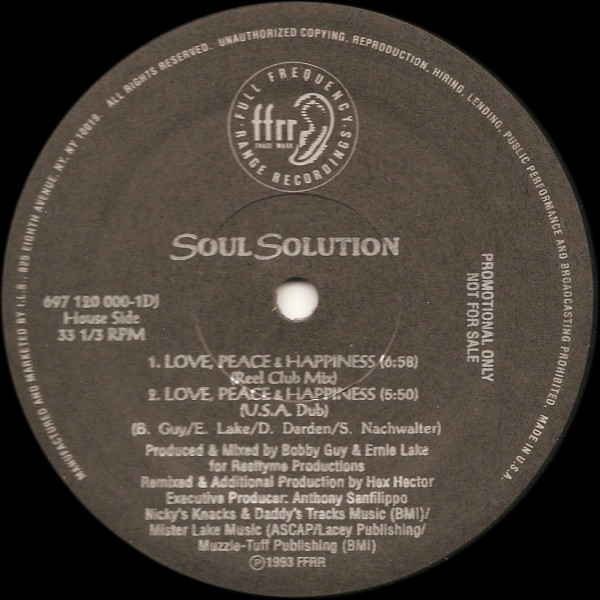 Soul Solution - Love, Peace & Happiness | FFRR (697 120 000-1DJ) - 2